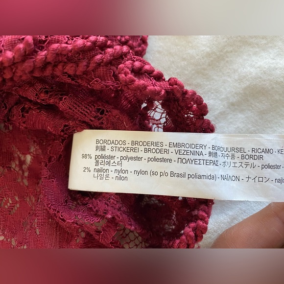 Zara Red Lace Top - Picture 5 of 6